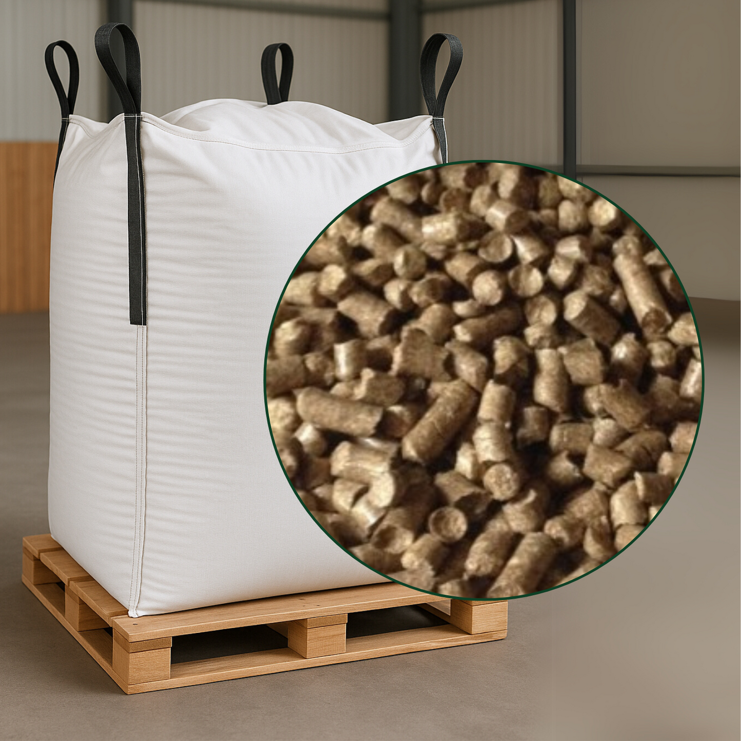 Strohpellets 8mm - Bigbag (1000 kg)