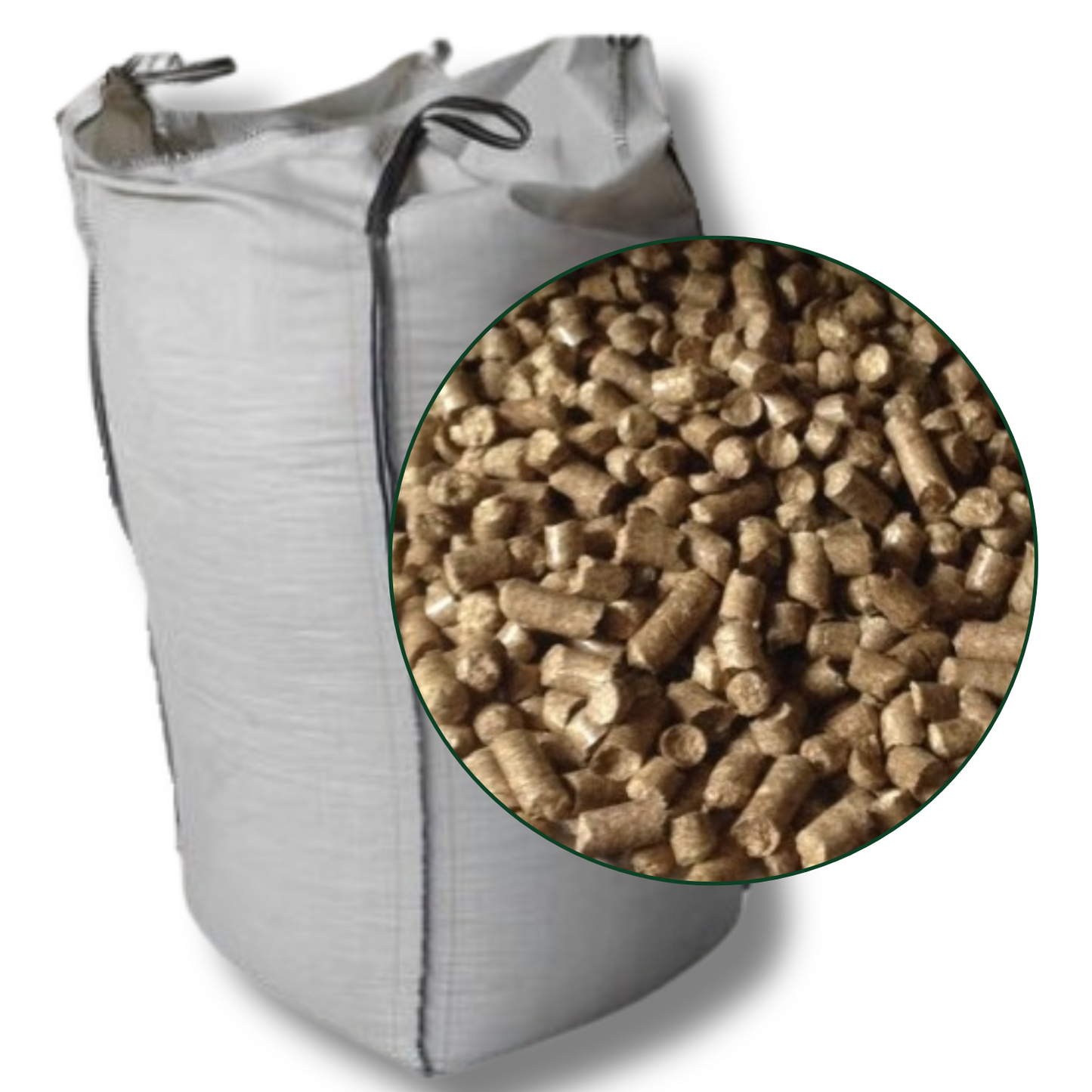 Strohpellets 8mm - Bigbag (1000 kg)